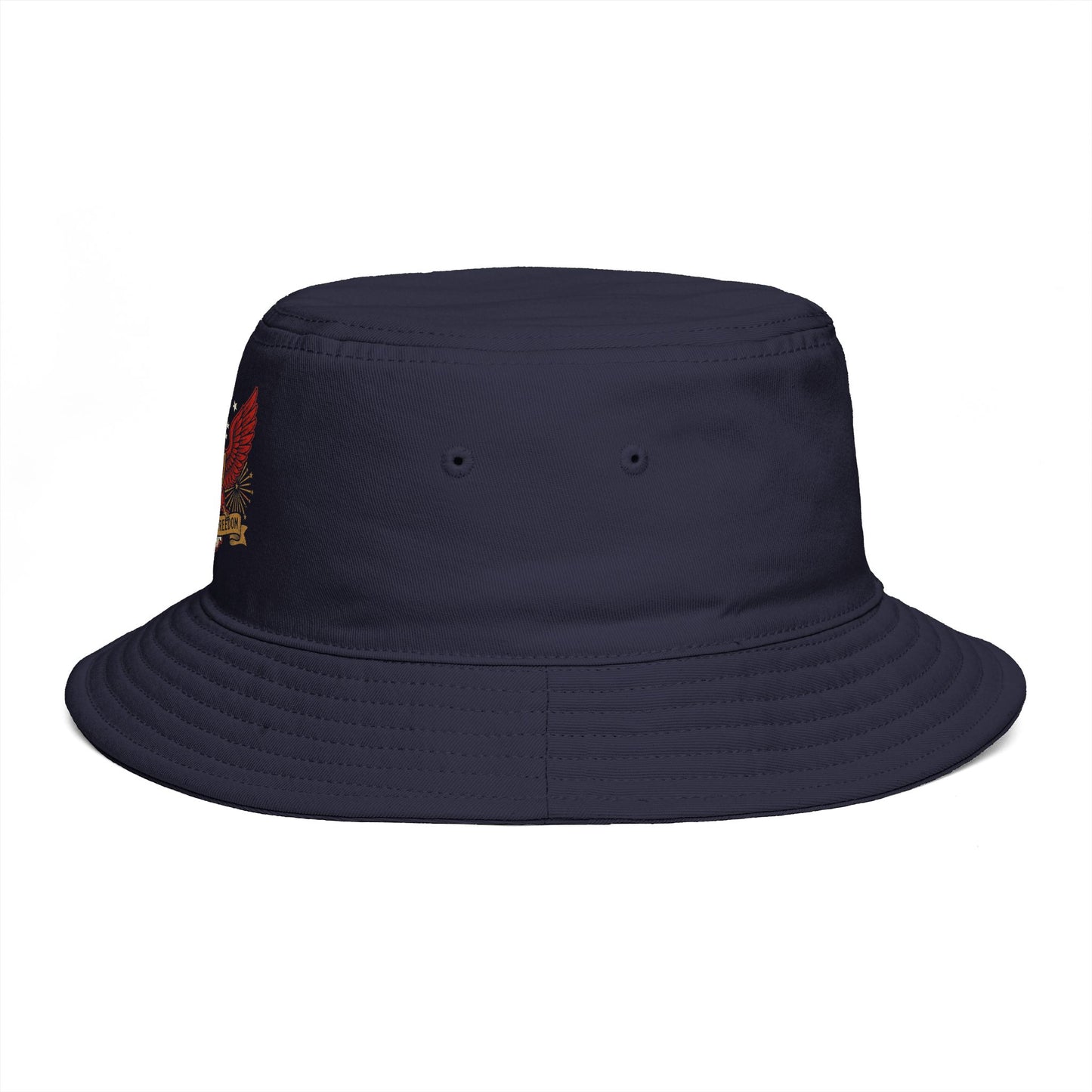 America's 250th Anniversary Bucket Hat | Patriotic Eagle Crest USA 1776–2026 Dark Vintage