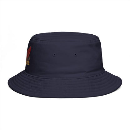 America's 250th Anniversary Bucket Hat | Patriotic Eagle Crest USA 1776–2026 Dark Vintage