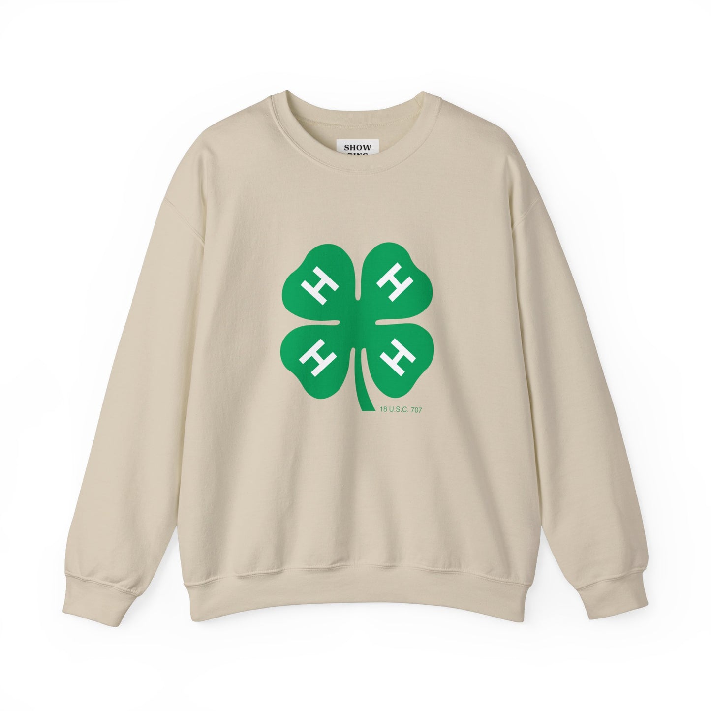 Long-sleeve 4-H Logo Unisex Heavy Blend™ Crewneck Sweatshirt For Men, Women & Youth