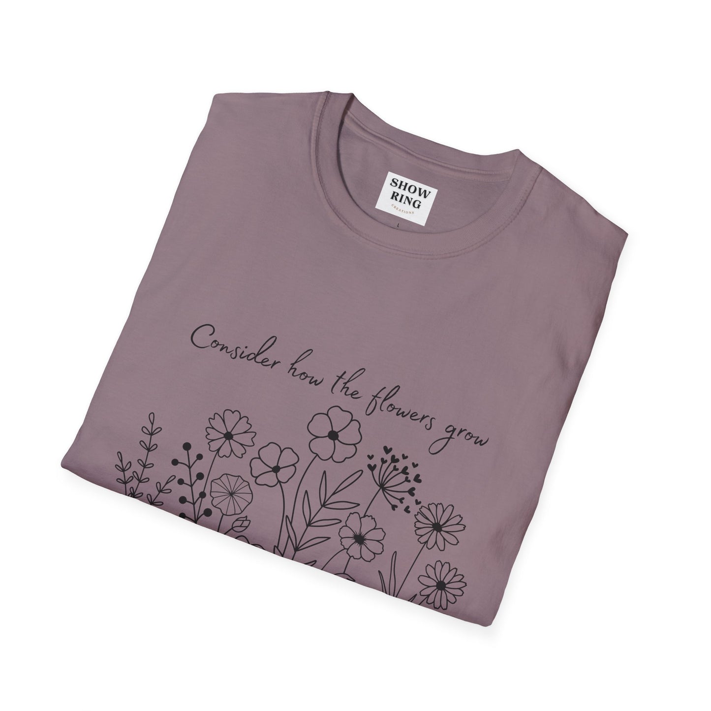 Floral Inspirational T-Shirt, Unisex Shirt, Casual Wear, Gift for Nature Lovers, Spring Fashion, Everyday Comfort Bible Verse Scripture Tee