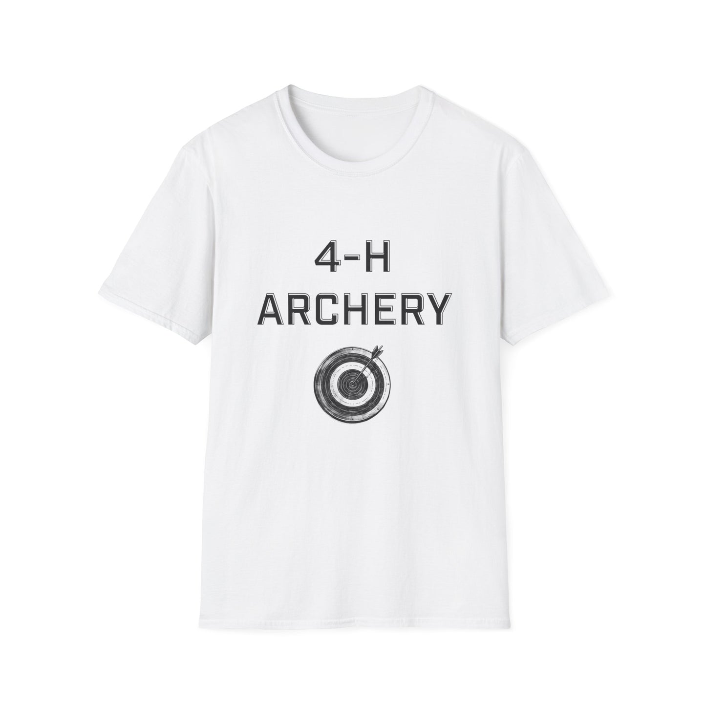 4-H Archery T-Shirt, Unisex Softstyle T-Shirt, For Men, Women, Kids, Archers, Coaches, and 4-H Volunteers