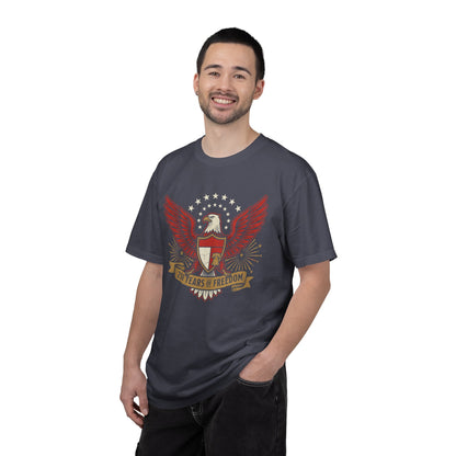 Eagle Crest '250 Years of Freedom'  | Patriotic Eagle USA 1776–2026 Dark Vintage T-Shirt