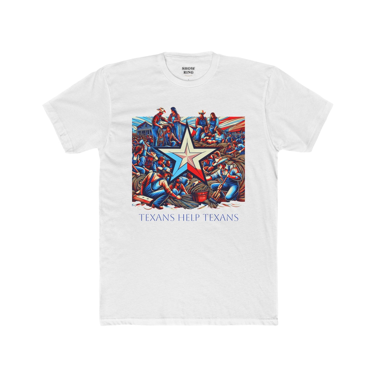 Texans Helping Texans Crew Tee | Unisex Cotton Tee for Hill Country Relief, Texas Proud, Hill Country Strong