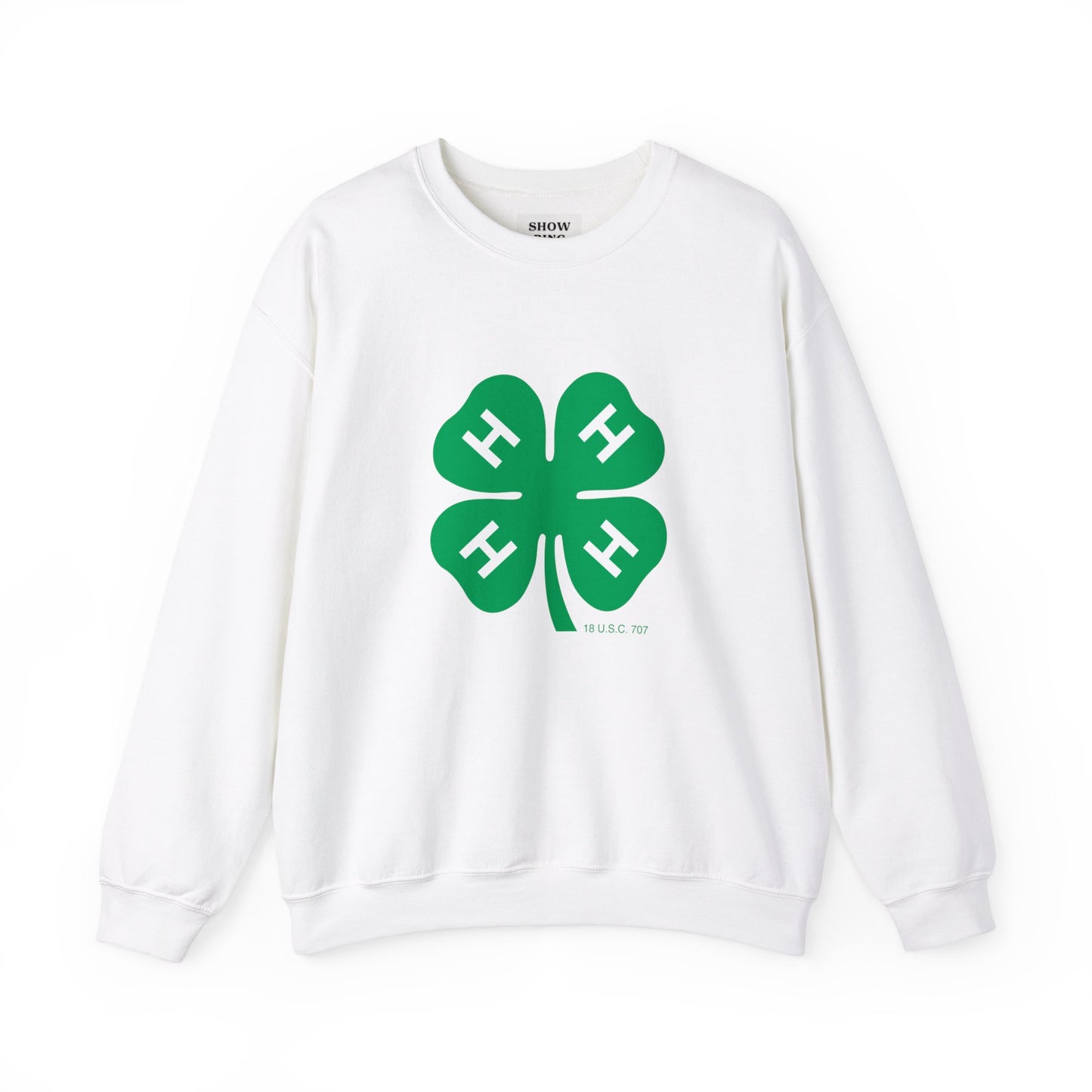 Long-sleeve 4-H Logo Unisex Heavy Blend™ Crewneck Sweatshirt For Men, Women & Youth