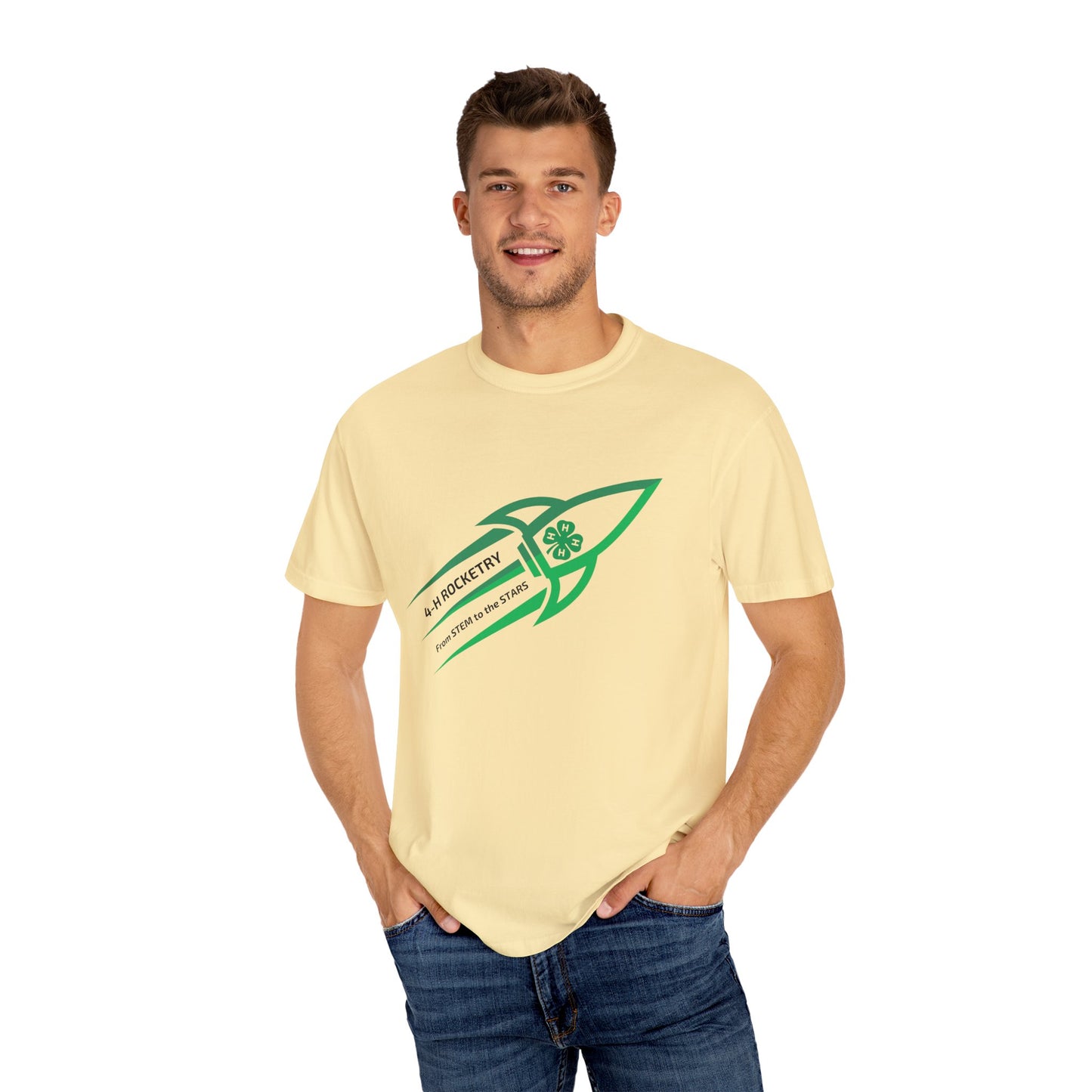 Adult, Rocket-Themed Unisex T-Shirt | From Stem to the Stars, 4-H Rocketry Shirt