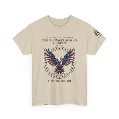Civilian Marksmanship Program Eagle Tee — Rifle Specialist - Patriotic T-Shirt