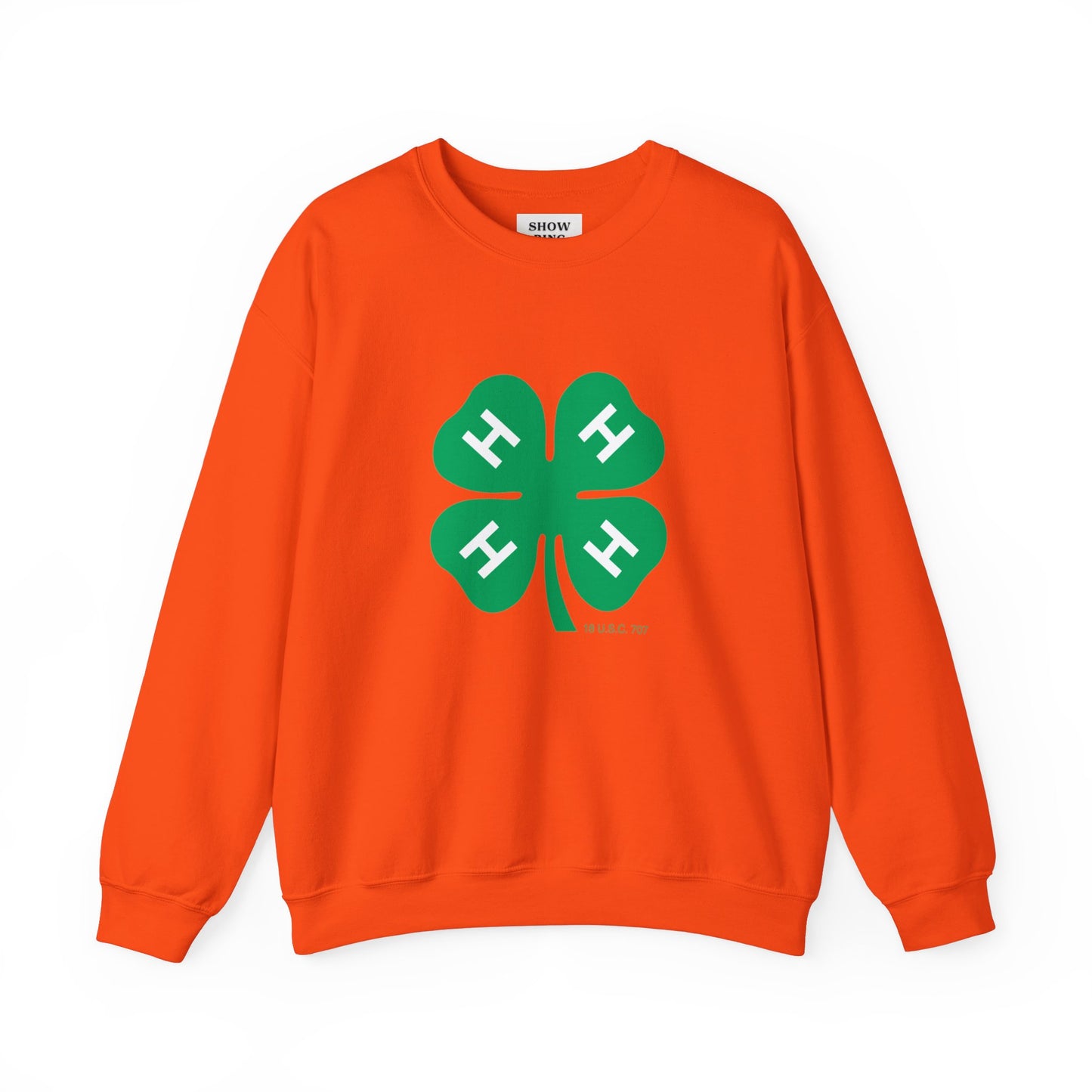 Long-sleeve 4-H Logo Unisex Heavy Blend™ Crewneck Sweatshirt For Men, Women & Youth