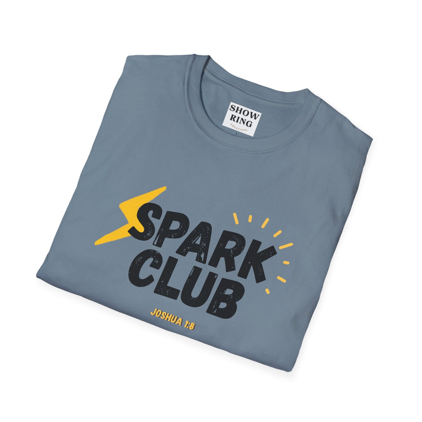Spark Club Unisex ADULT T-Shirt – Faith-Inspired Casual Wear, Comfortable Everyday Tee, Christian Gift for Friends, Birthday Celebration Shirt