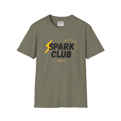 Spark Club Unisex ADULT T-Shirt – Faith-Inspired Casual Wear, Comfortable Everyday Tee, Christian Gift for Friends, Birthday Celebration Shirt