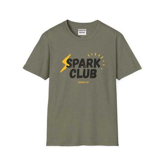 Spark Club Unisex ADULT T-Shirt – Faith-Inspired Casual Wear, Comfortable Everyday Tee, Christian Gift for Friends, Birthday Celebration Shirt