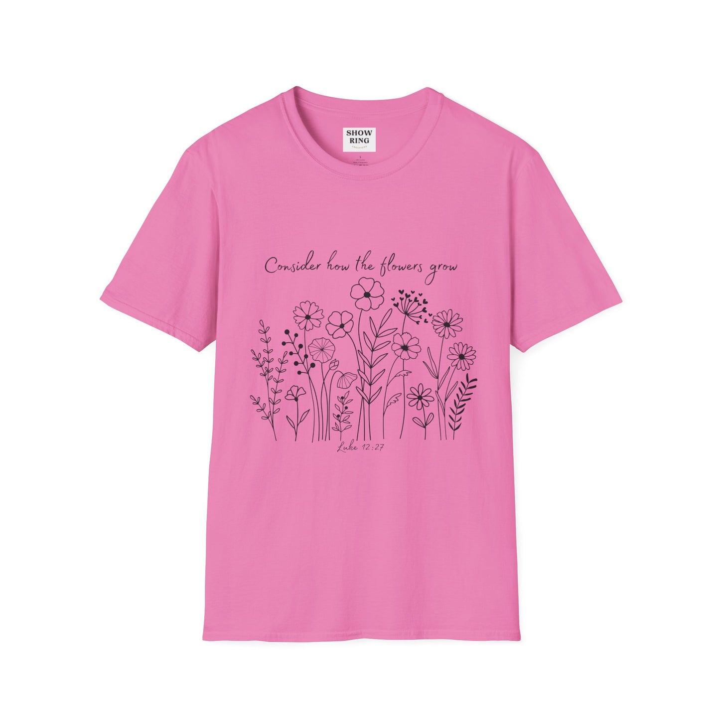 Floral Inspirational T-Shirt, Unisex Shirt, Casual Wear, Gift for Nature Lovers, Spring Fashion, Everyday Comfort Bible Verse Scripture Tee