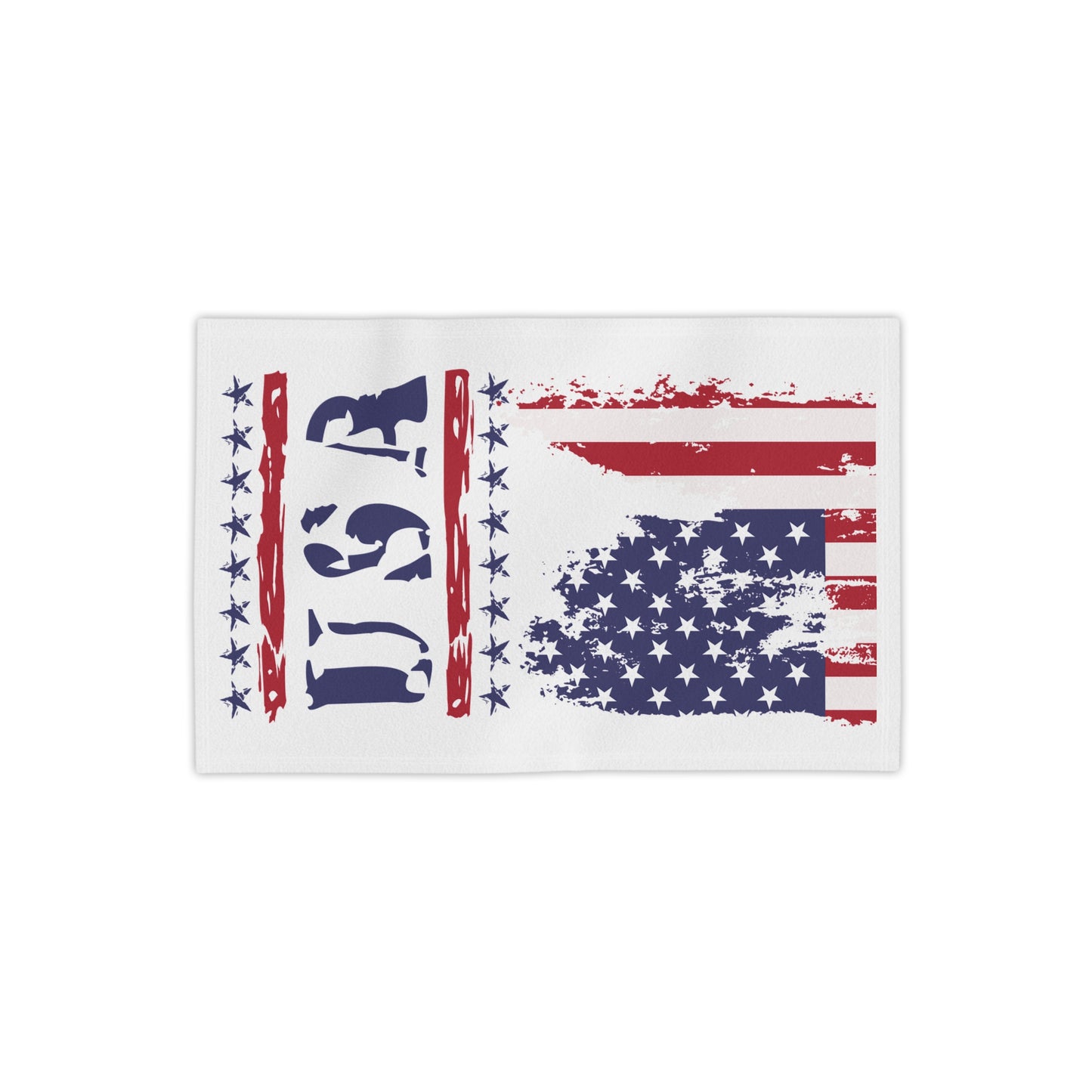 Patriotic USA Hand Towels, 18" x 27", Golf and Summer Accessories, Poolside Towels, Gift for Independence Day, Travel Towels, American Flag Design