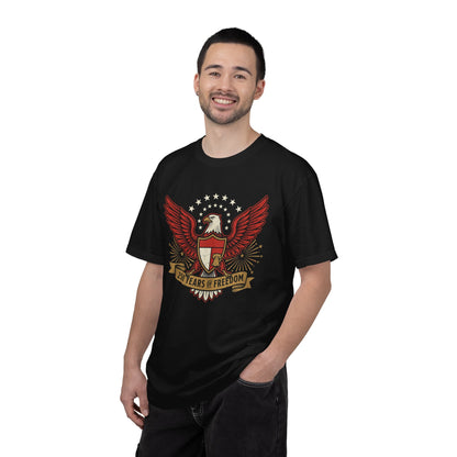 Eagle Crest '250 Years of Freedom'  | Patriotic Eagle USA 1776–2026 Dark Vintage T-Shirt