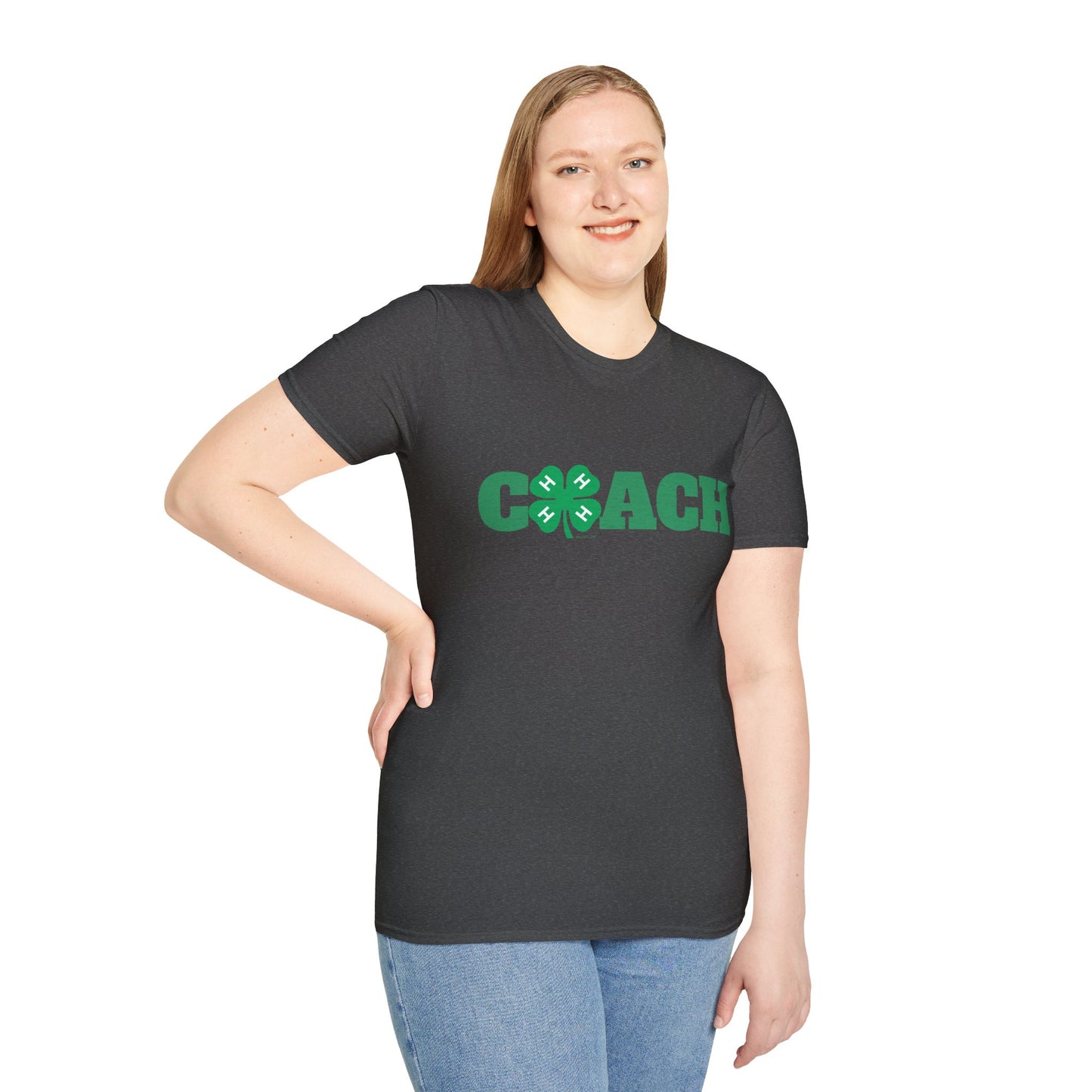 4-H Coach Shirt Unisex Soft style T-Shirt for Men and Women