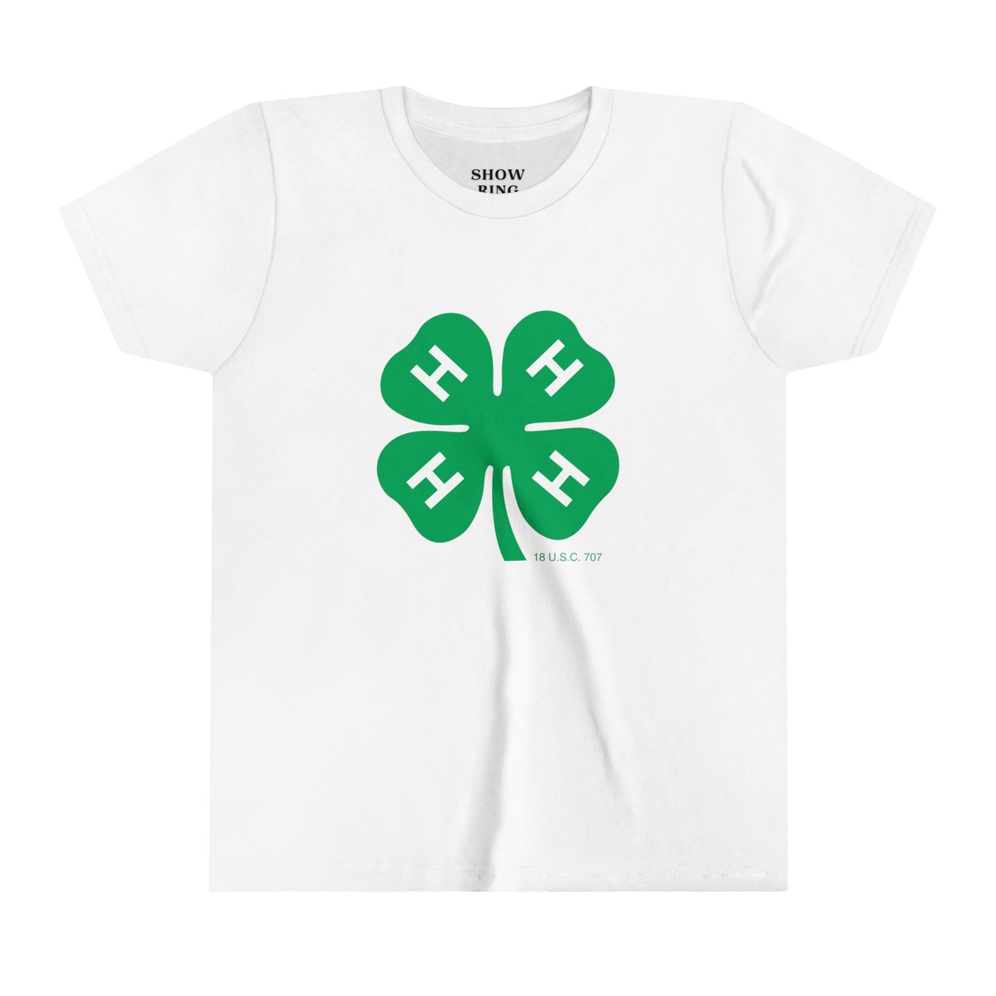 Youth Short Sleeve Tee With 4-H Logo