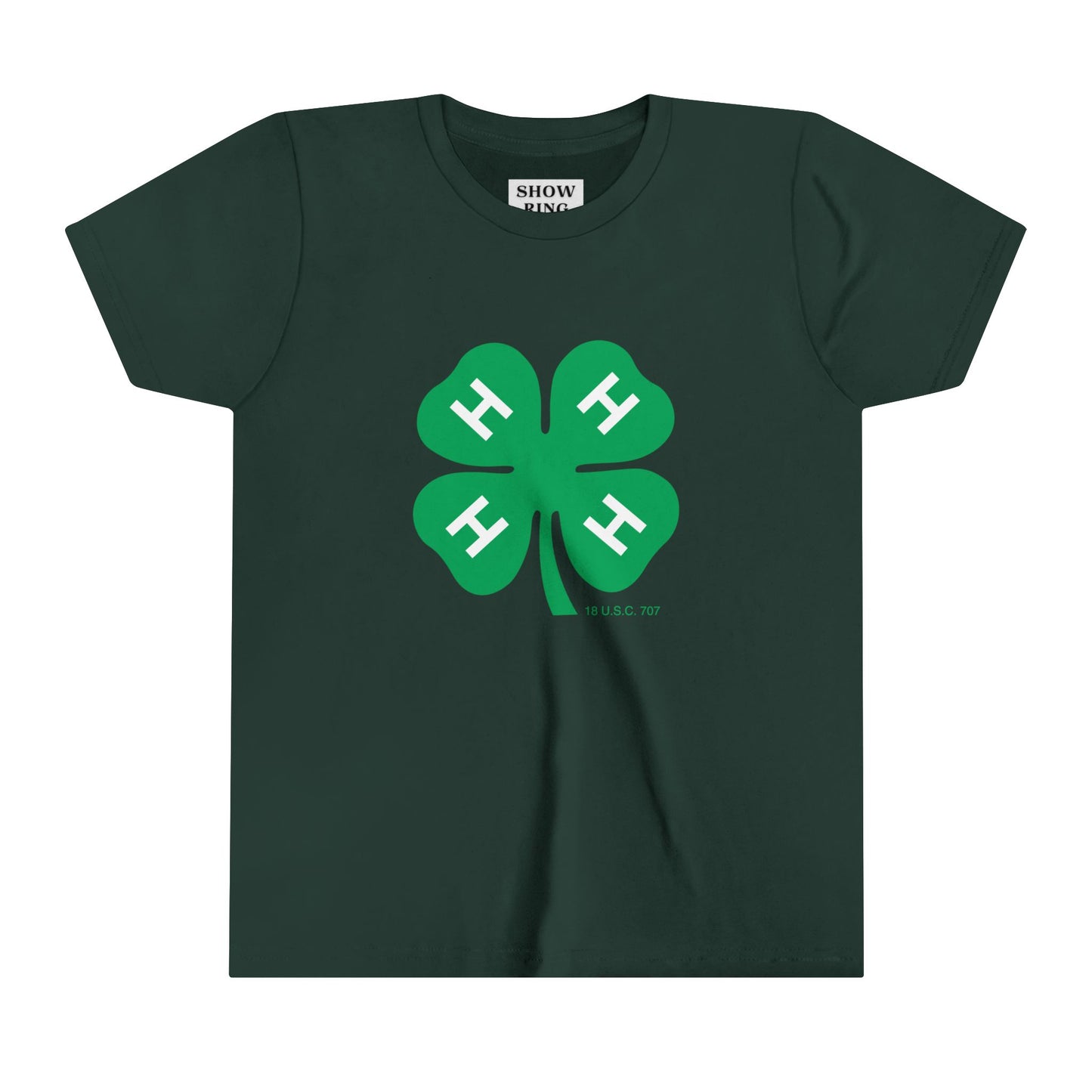 Youth Short Sleeve Tee With 4-H Logo