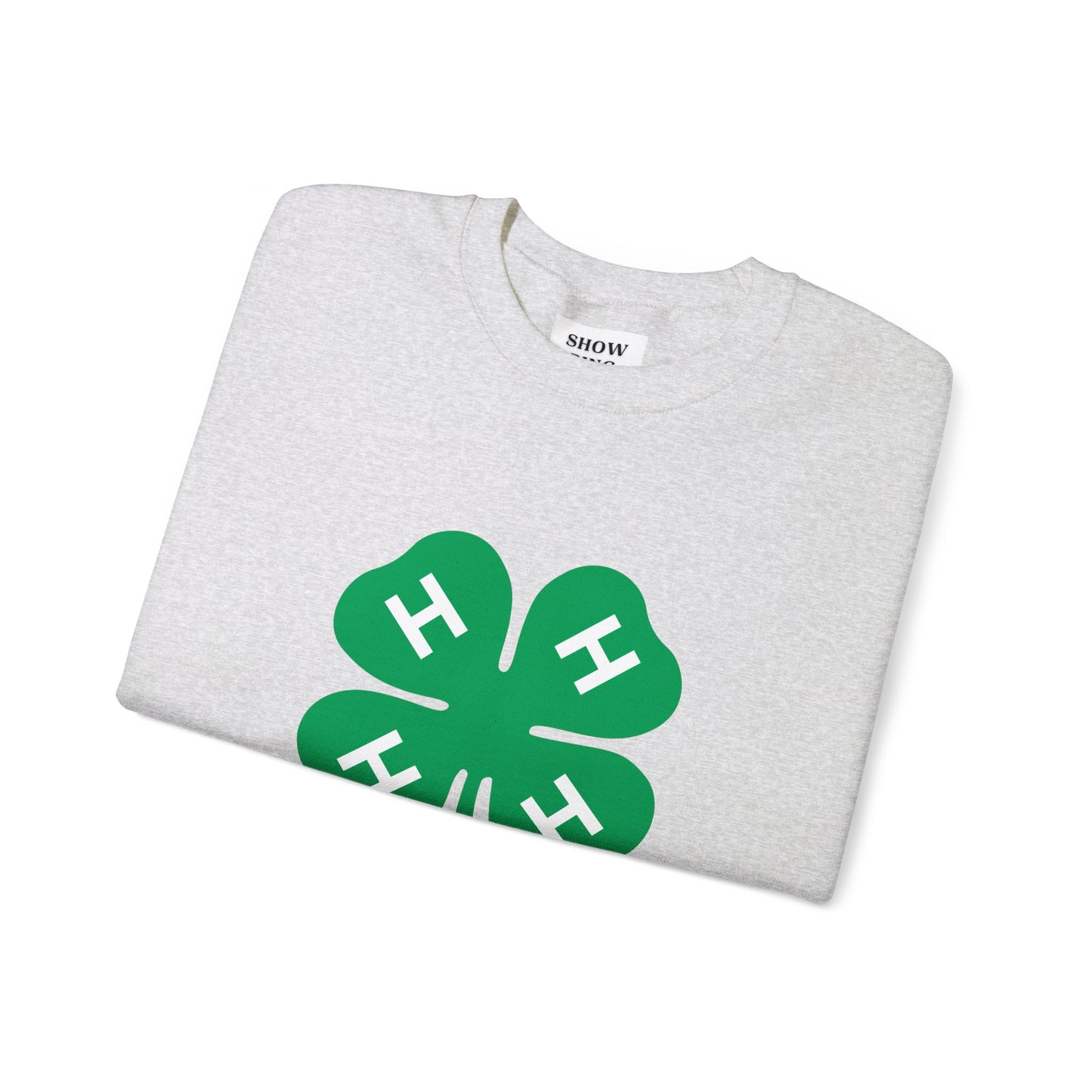 Long-sleeve 4-H Logo Unisex Heavy Blend™ Crewneck Sweatshirt For Men, Women & Youth