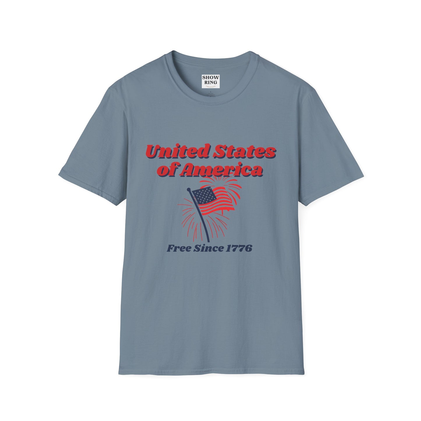 America:  Free Since 1776, Fourth of July Freedom T-Shirt, Unisex USA Tee, American Flag Shirt, Independence Day Outfit, Patriotic Gift, Summer Casual Wear