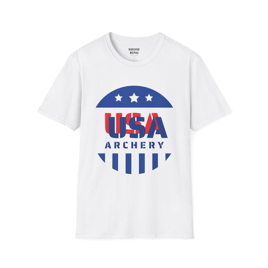 USA Archery Tee: Unisex Softstyle T-Shirt for Men, Women and Kids