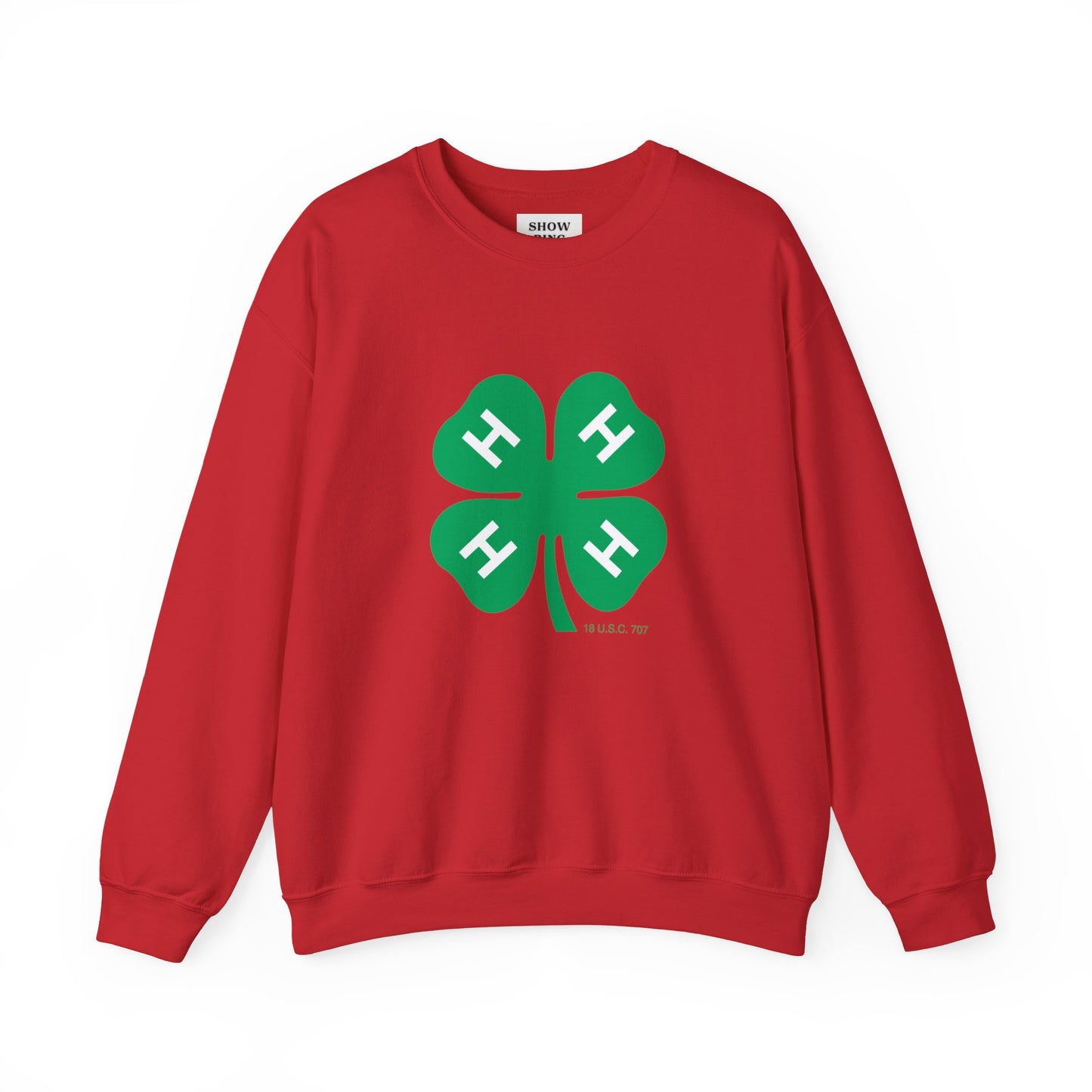 Long-sleeve 4-H Logo Unisex Heavy Blend™ Crewneck Sweatshirt For Men, Women & Youth