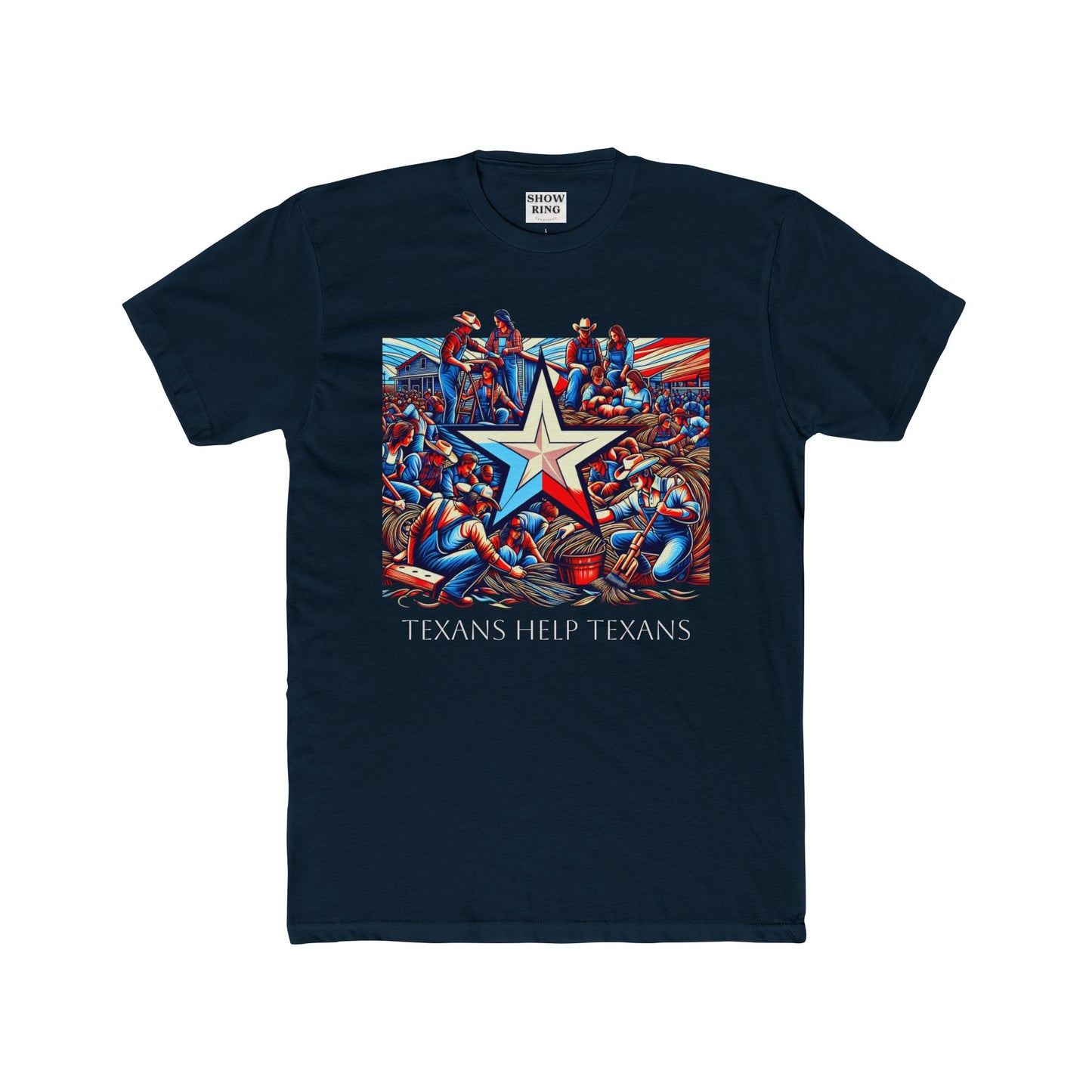 Texans Helping Texans Crew Tee | Unisex Cotton Tee for Hill Country Relief, Texas Proud, Hill Country Strong