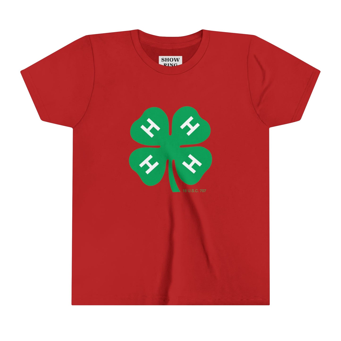 Youth Short Sleeve Tee With 4-H Logo