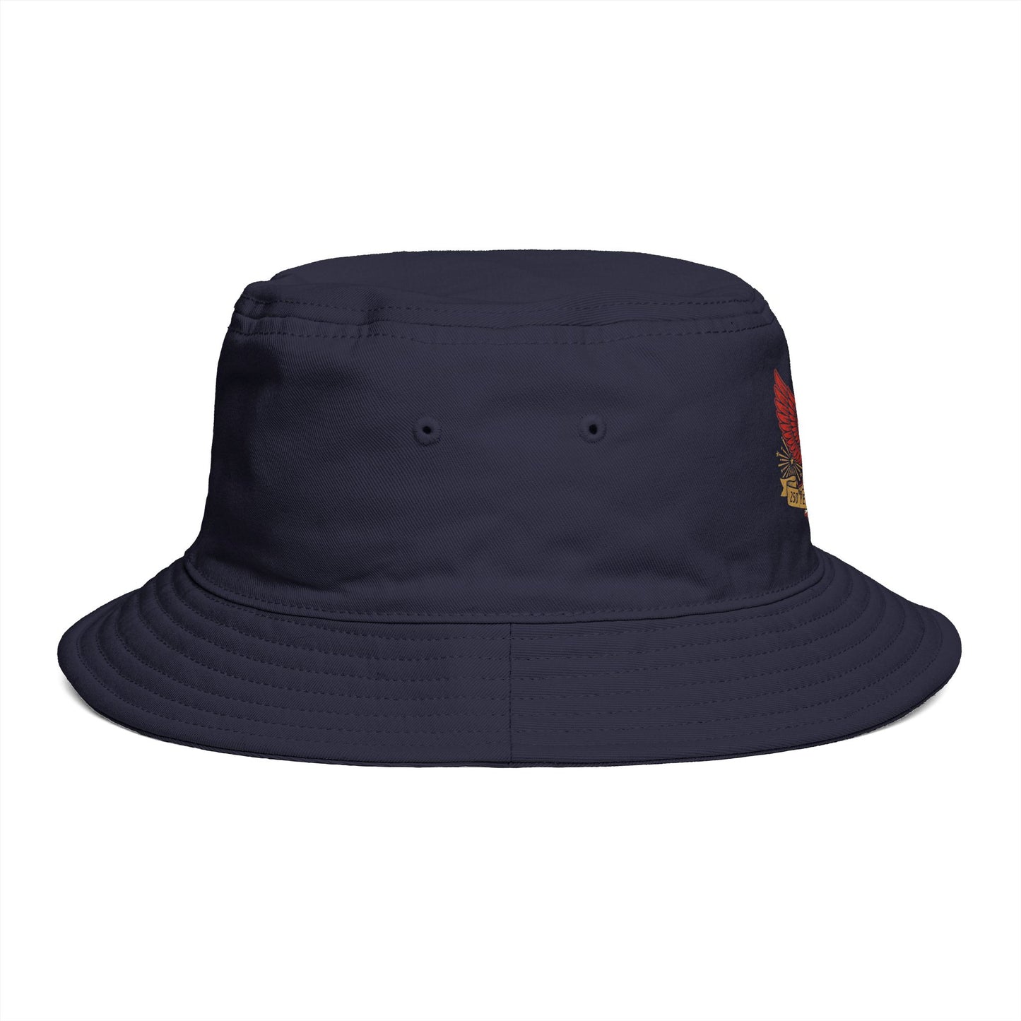 America's 250th Anniversary Bucket Hat | Patriotic Eagle Crest USA 1776–2026 Dark Vintage