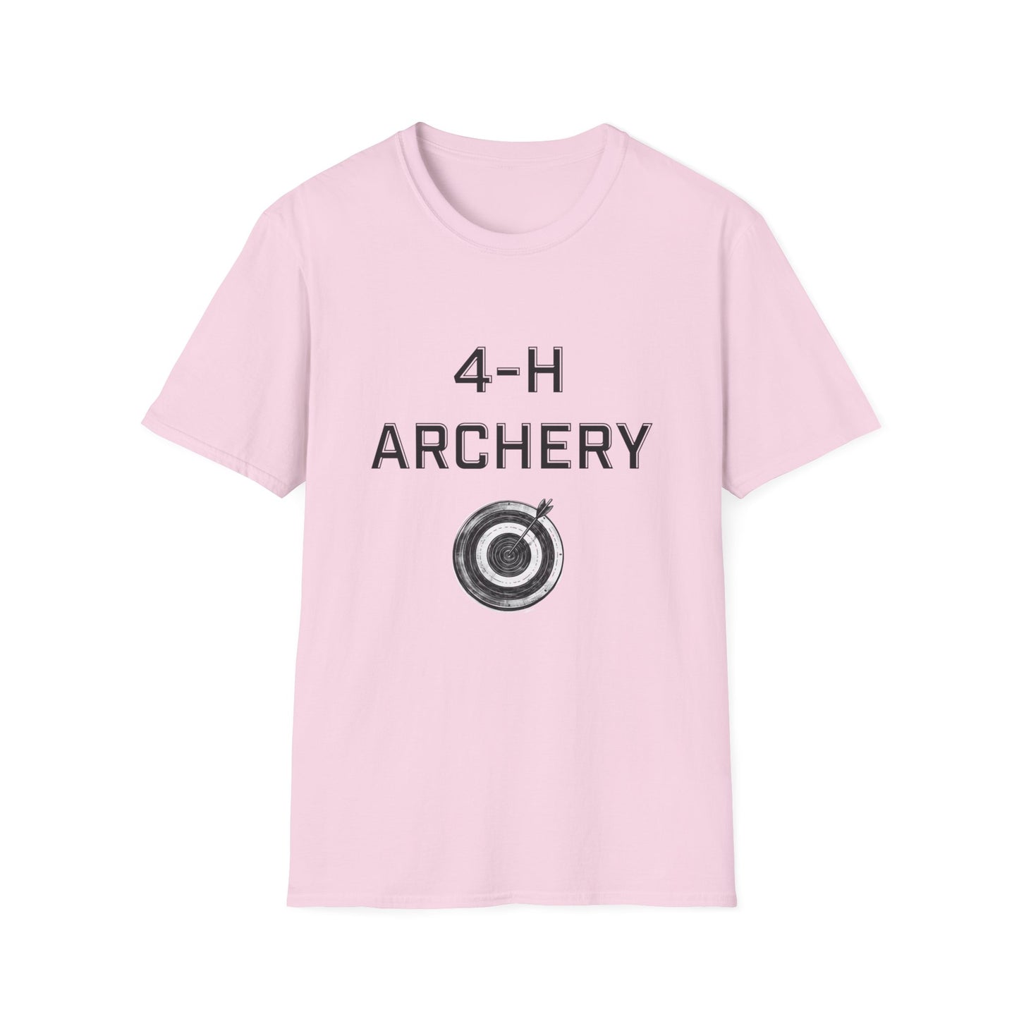 4-H Archery T-Shirt, Unisex Softstyle T-Shirt, For Men, Women, Kids, Archers, Coaches, and 4-H Volunteers