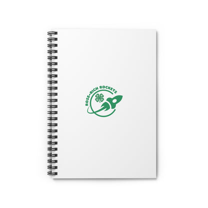 Rose-Rich 4-H Rocketry Club, Rocket-Themed Spiral Notebook for Students, Ideal for Gift, Journaling, School Supplies, Back to School, Creative Projects