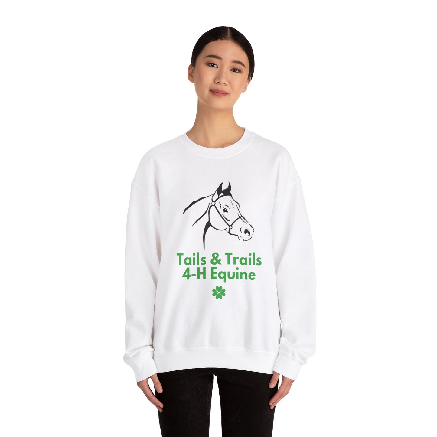 Unisex Crewneck Sweatshirt:  Tails & Trails 4-H Equine