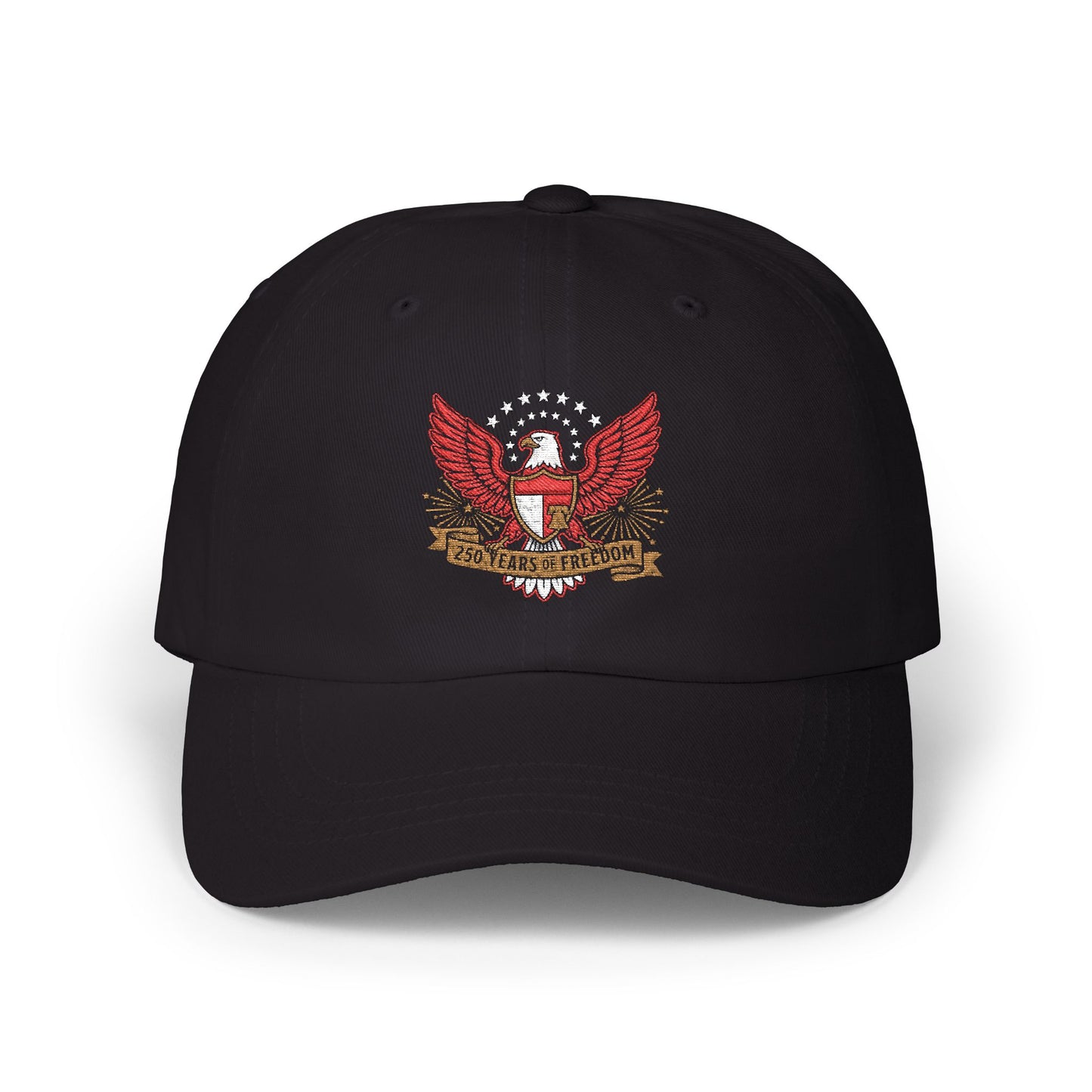 Patriotic Eagle Dad Cap — Classic USA Crest Baseball Hat | Vintage 1776 - 2026 Americana