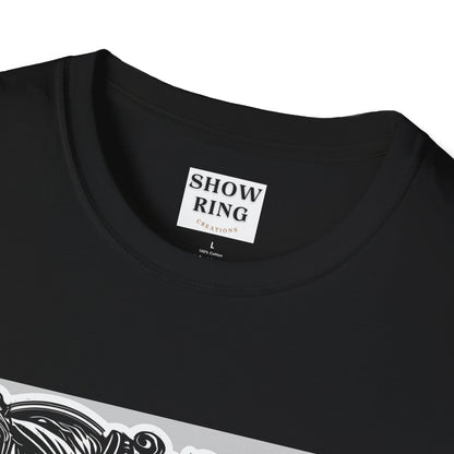 Horse Without Rider for FFA and 4-H Equestrian Teams:  Unisex Softstyle T-Shirt for Men, Women & Kids