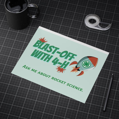 Rocket Science Unframed Prints, Educational Decor, 4-H Artwork, Science Classroom Art, STEM Gifts