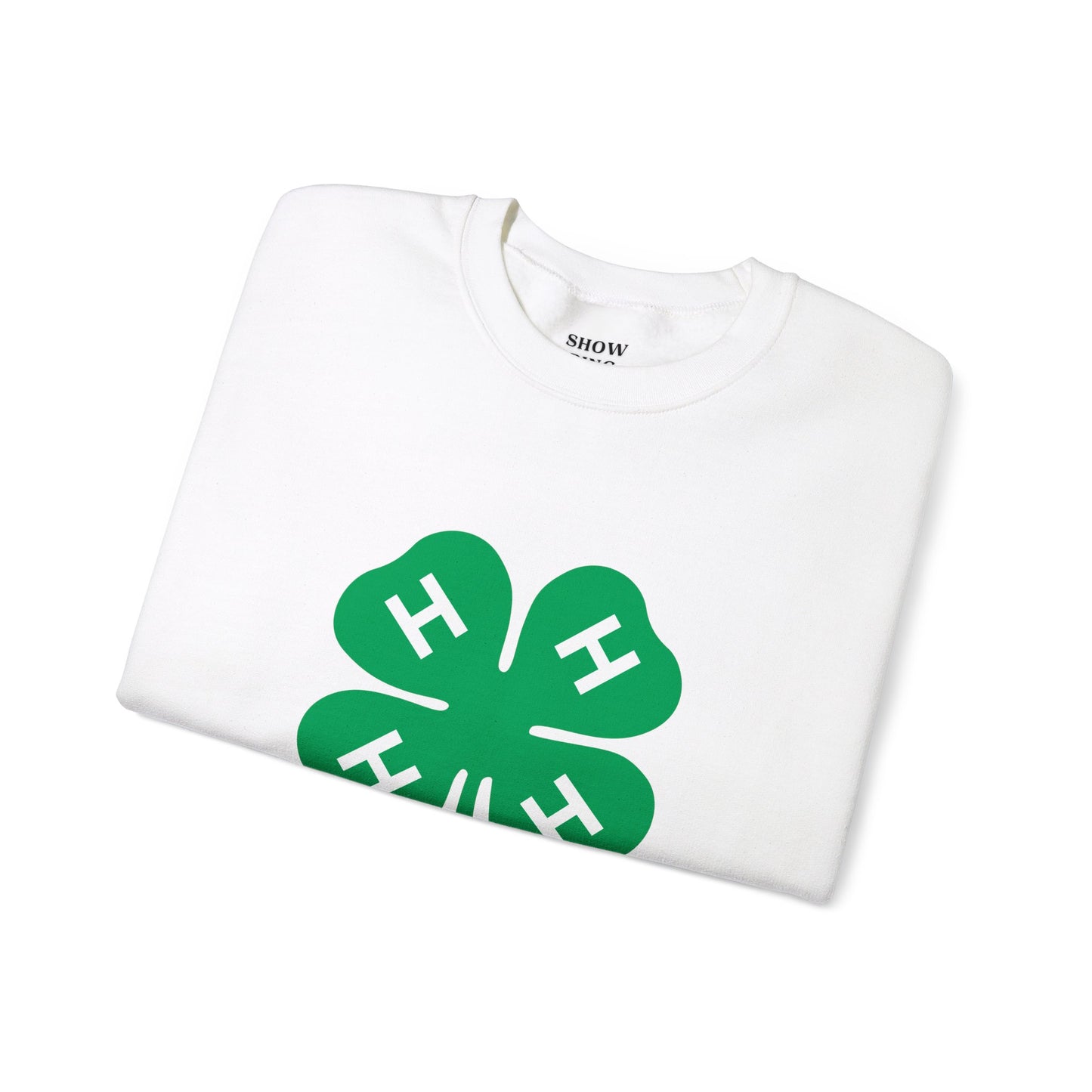 Long-sleeve 4-H Logo Unisex Heavy Blend™ Crewneck Sweatshirt For Men, Women & Youth