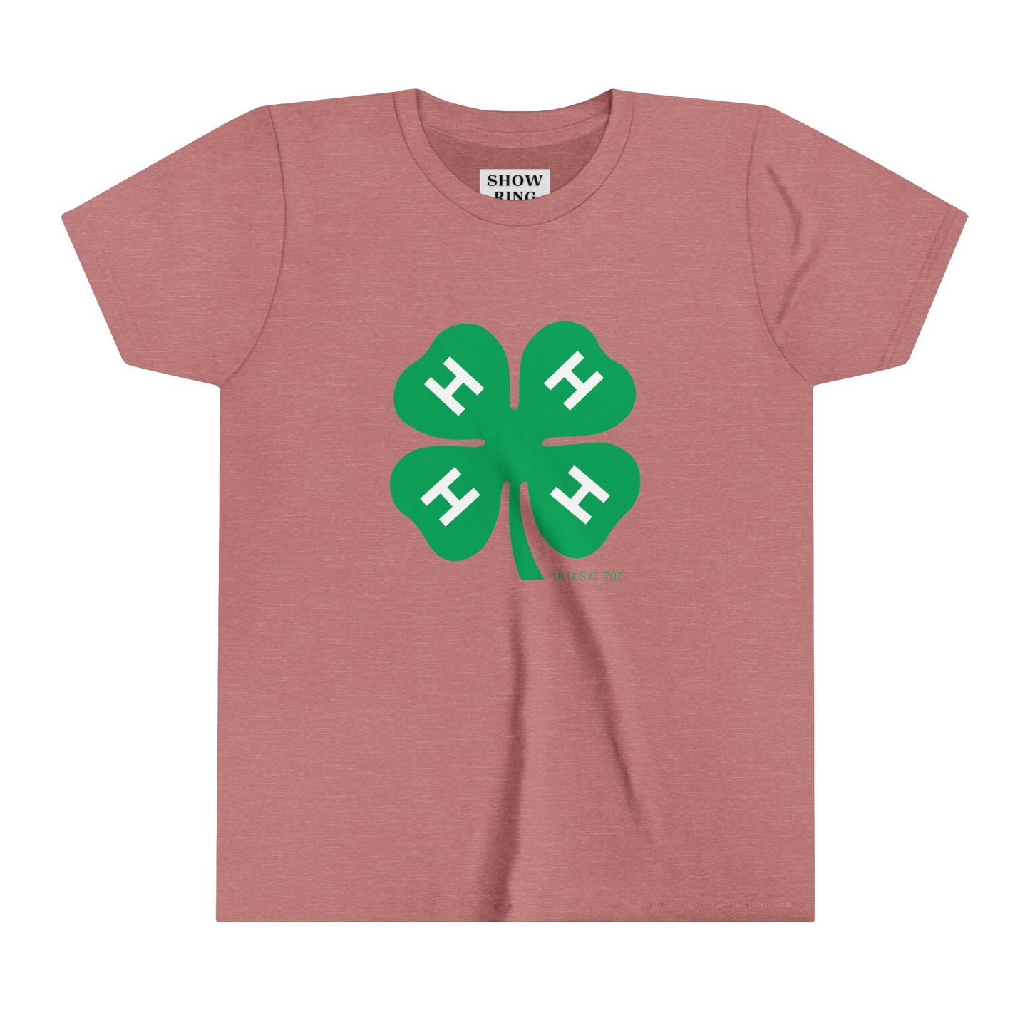 Youth Short Sleeve Tee With 4-H Logo