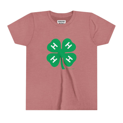 Youth Short Sleeve Tee With 4-H Logo