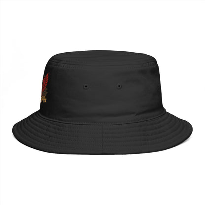 America's 250th Anniversary Bucket Hat | Patriotic Eagle Crest USA 1776–2026 Dark Vintage