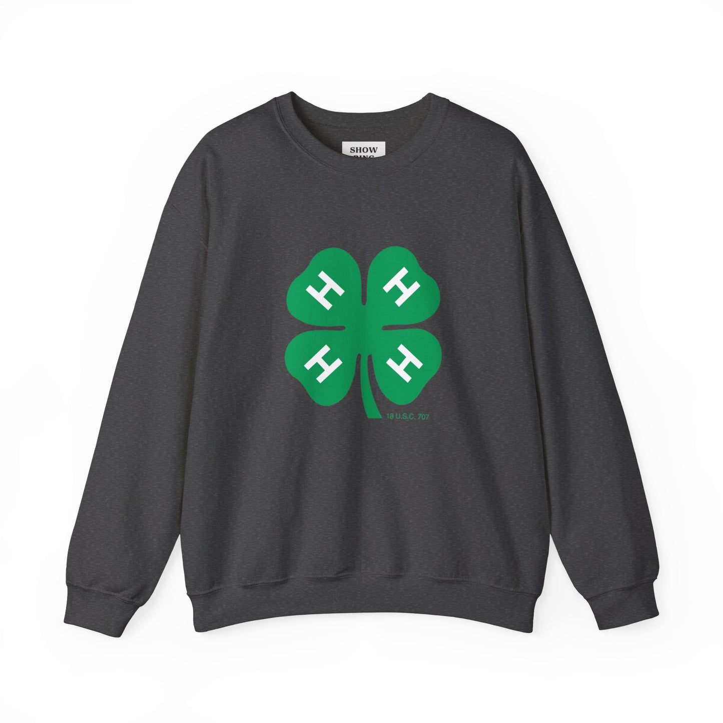 Long-sleeve 4-H Logo Unisex Heavy Blend™ Crewneck Sweatshirt For Men, Women & Youth