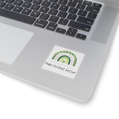 Kiss-Cut Stickers:  4-H Make The Best Better, 2" Square, 1mm Thick