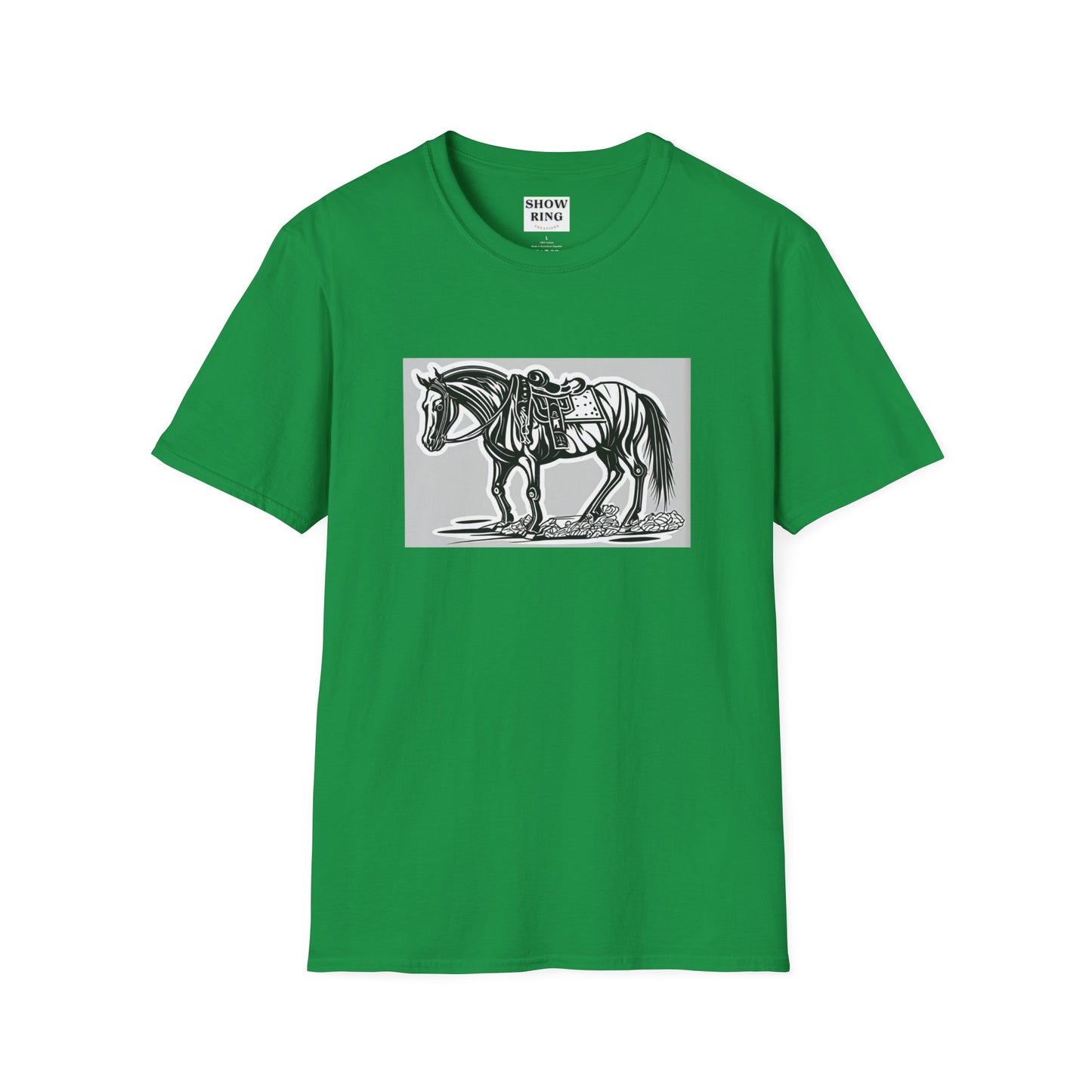 Horse Without Rider for FFA and 4-H Equestrian Teams:  Unisex Softstyle T-Shirt for Men, Women & Kids