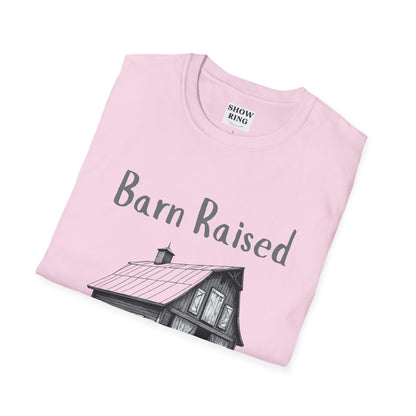 Barn Raised 100% Pure Country, Unisex Softstyle T-Shirt - Country Vibe, Farm Life, Casual Wear, Gift for Farmers, Rustic Style