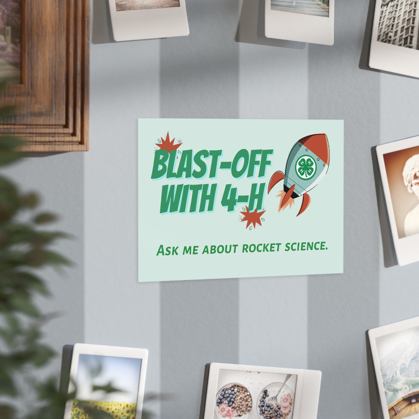 Rocket Science Unframed Prints, Educational Decor, 4-H Artwork, Science Classroom Art, STEM Gifts