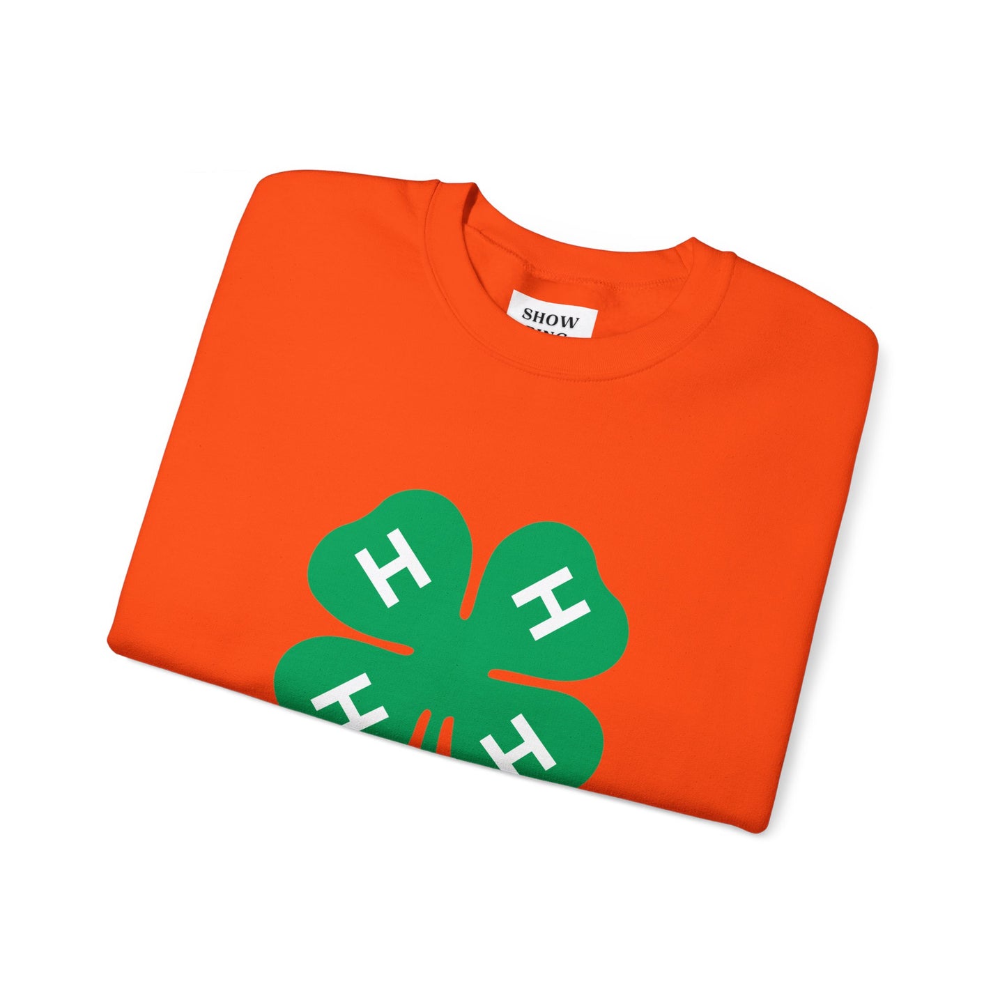 Long-sleeve 4-H Logo Unisex Heavy Blend™ Crewneck Sweatshirt For Men, Women & Youth