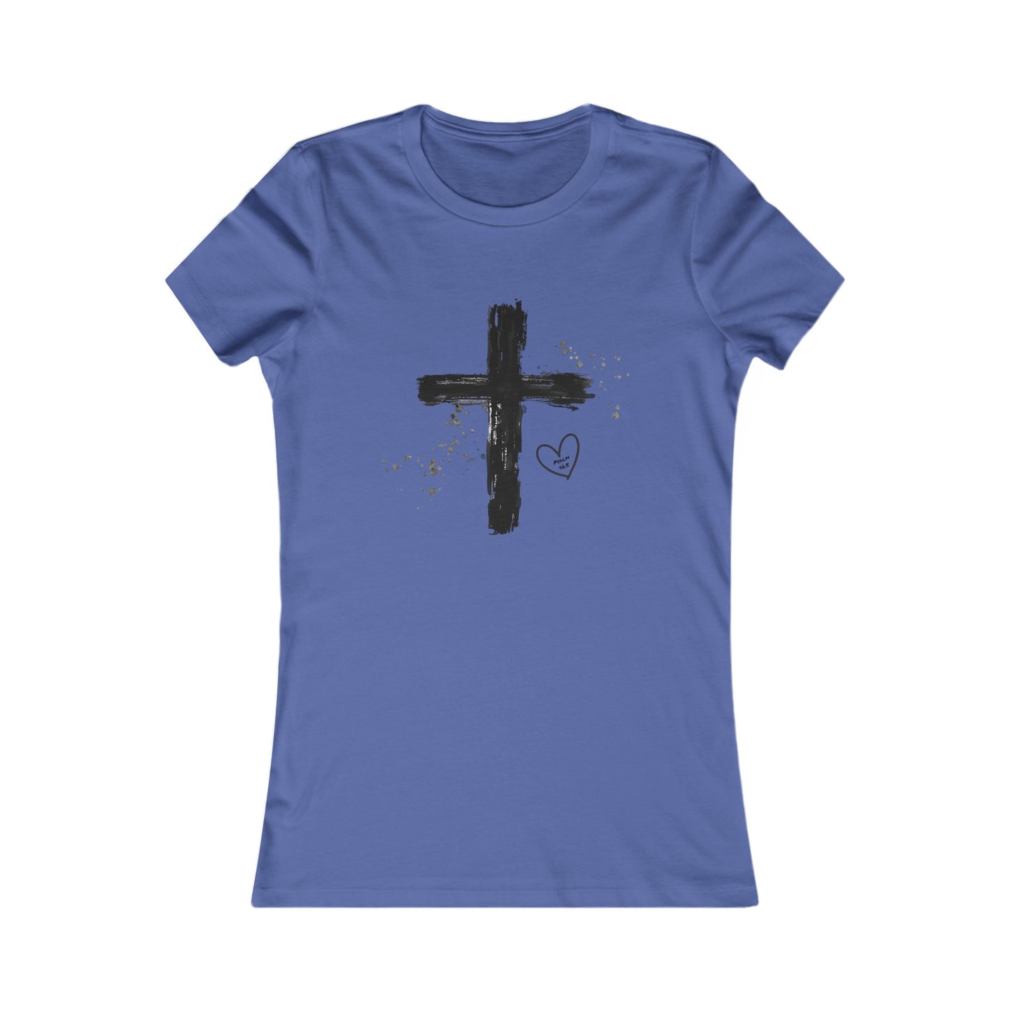 Christian Cross T-shirt for Women With Psalm 46:5 (God is With Her & She Will Not Fail)