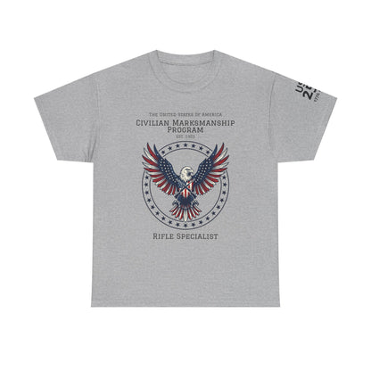 Civilian Marksmanship Program Eagle Tee — Rifle Specialist - Patriotic T-Shirt