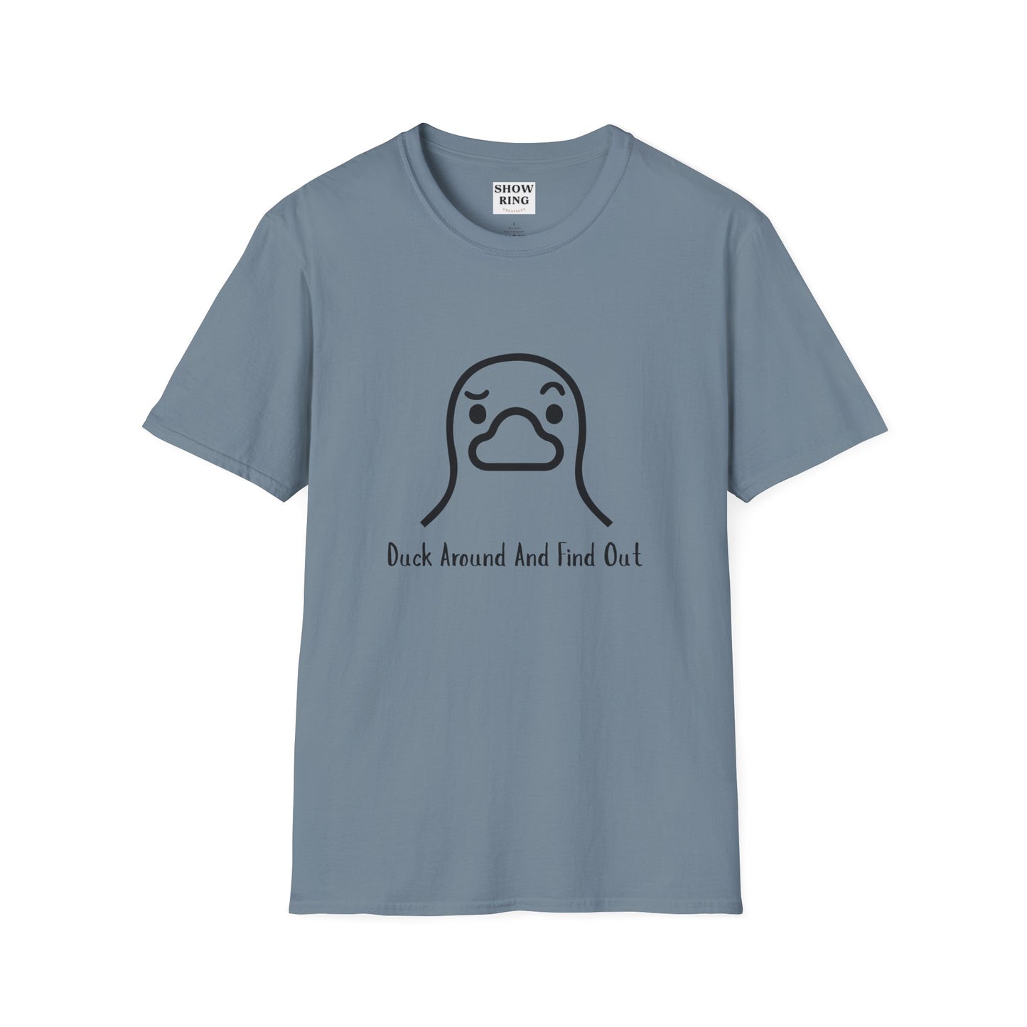 Quirky Graphic Tee with Duck Design, Fun Casual Shirt, Perfect for Gifting, Relaxed Everyday Wear, Nature Lover's Apparel, Duck Around And Find Out