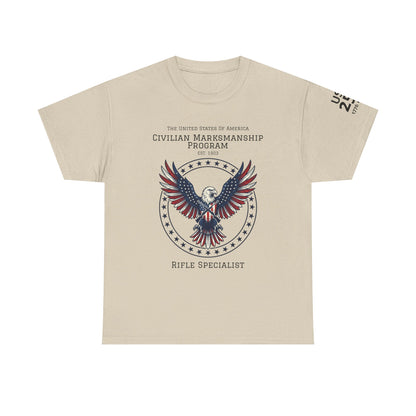 Civilian Marksmanship Program Eagle Tee — Rifle Specialist - Patriotic T-Shirt