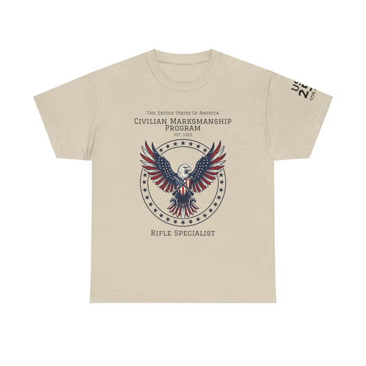 Civilian Marksmanship Program Eagle Tee — Rifle Specialist - Patriotic T-Shirt