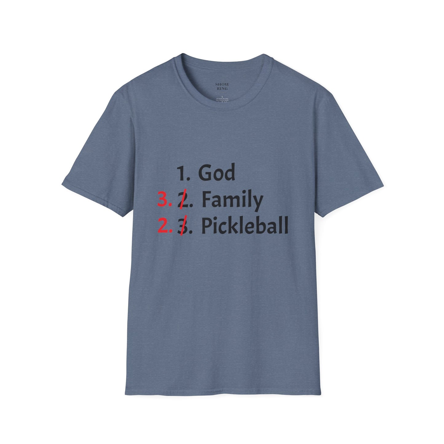 Pickleball Priority, Unisex Soft Style T-Shirt, for Men and Women