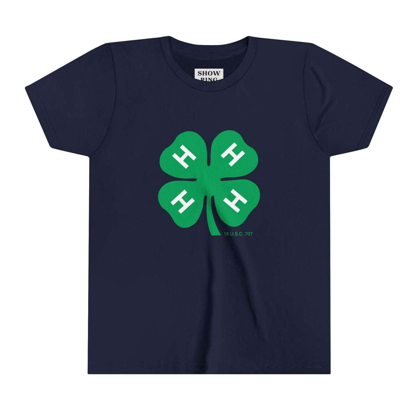 Youth Short Sleeve Tee With 4-H Logo